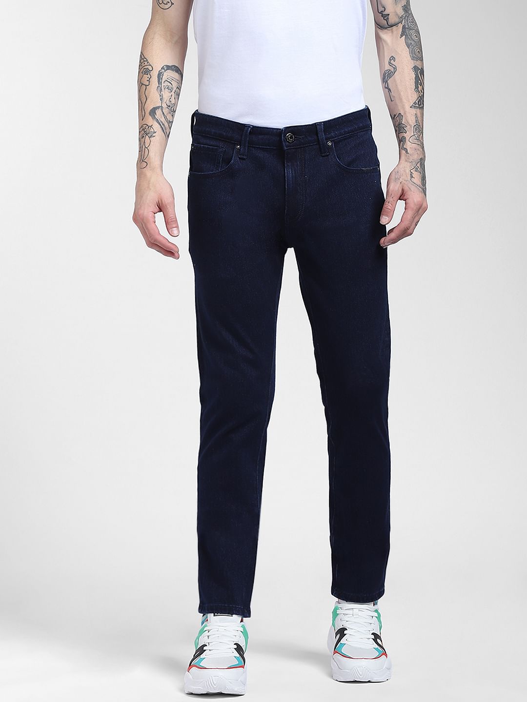 Dark Blue Low Rise Ben Skinny Jeans