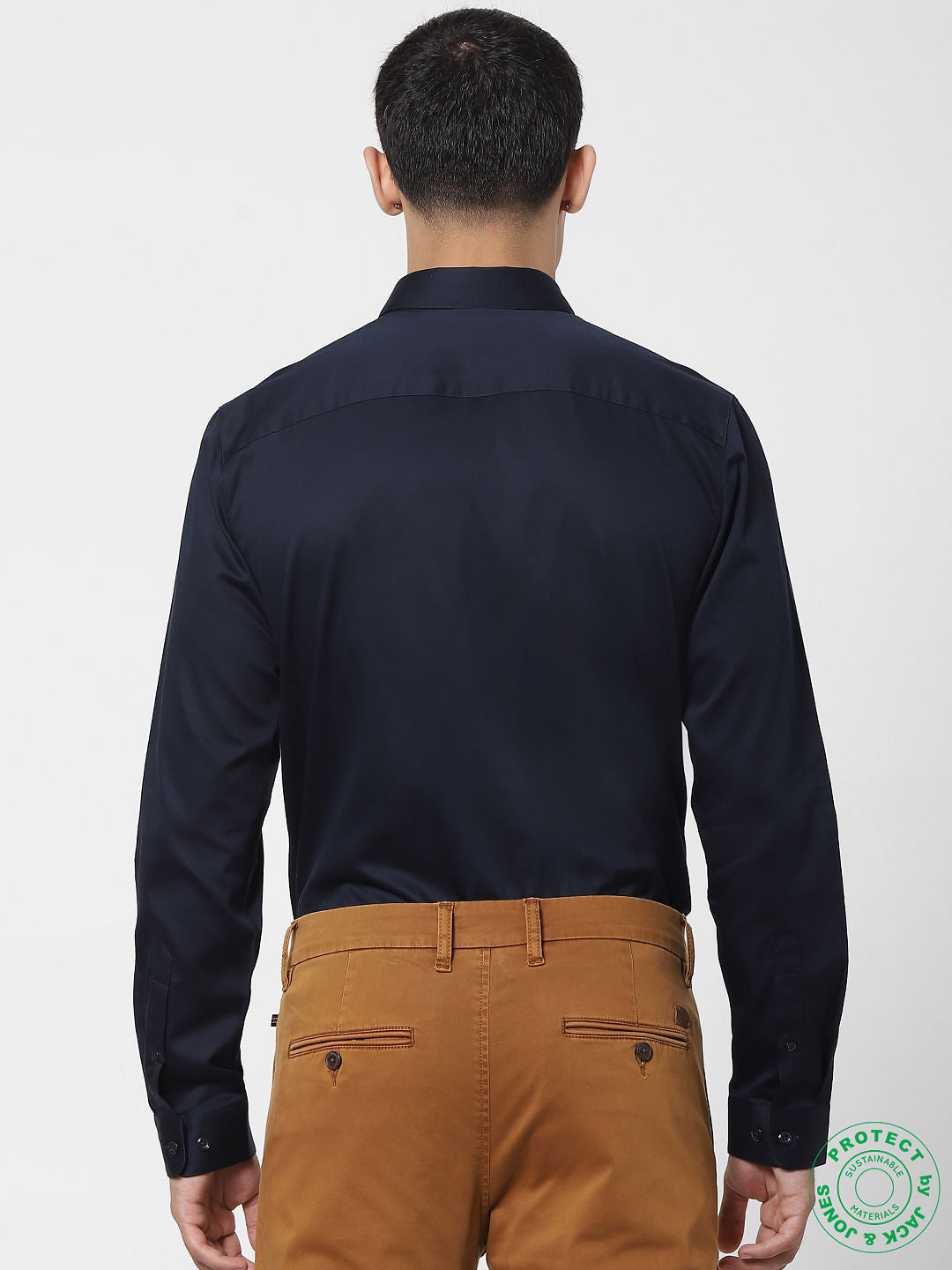 Navy Blue Full Sleeves Shirt