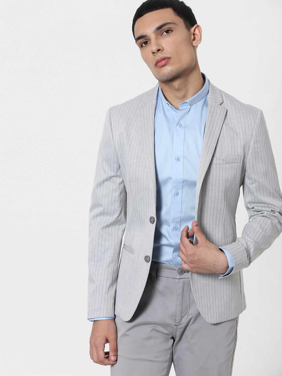 Blue Full Sleeves Shirt - S