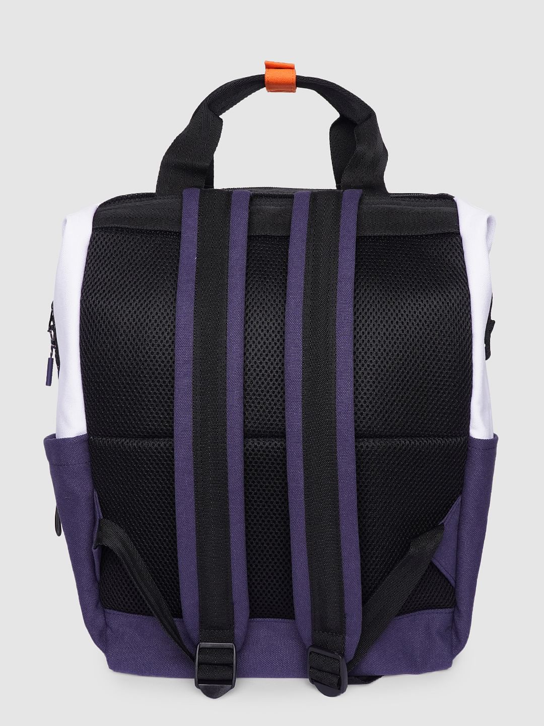 Orange Colourblocked Backpack