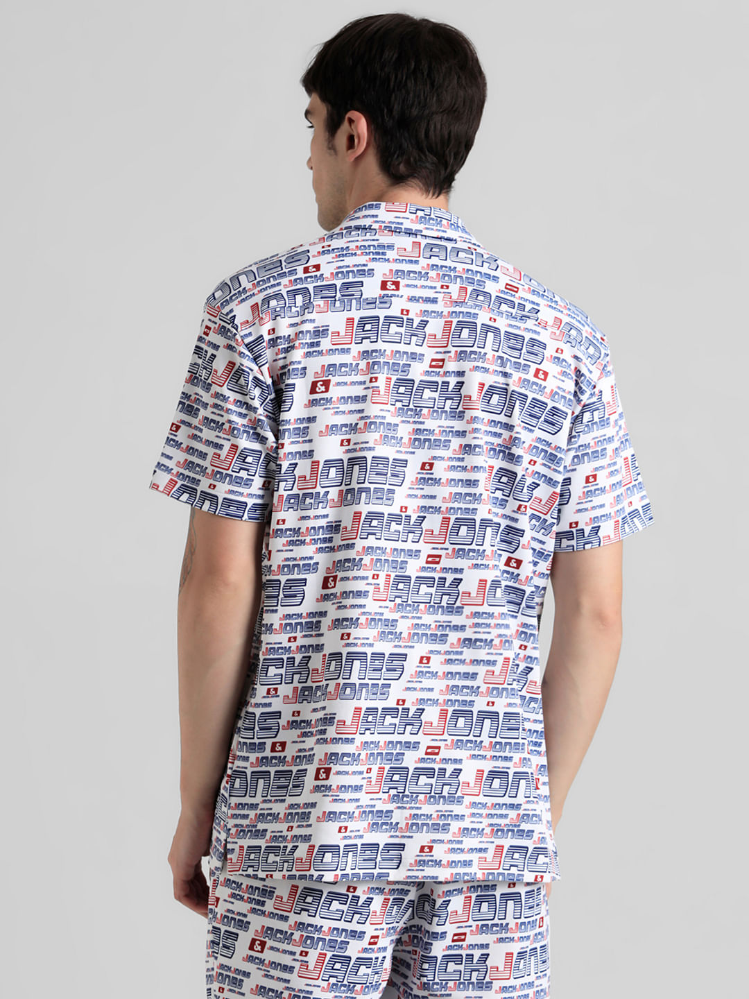 URBAN RACERS by JACK&JONES WHITE PRINTED SHIRT