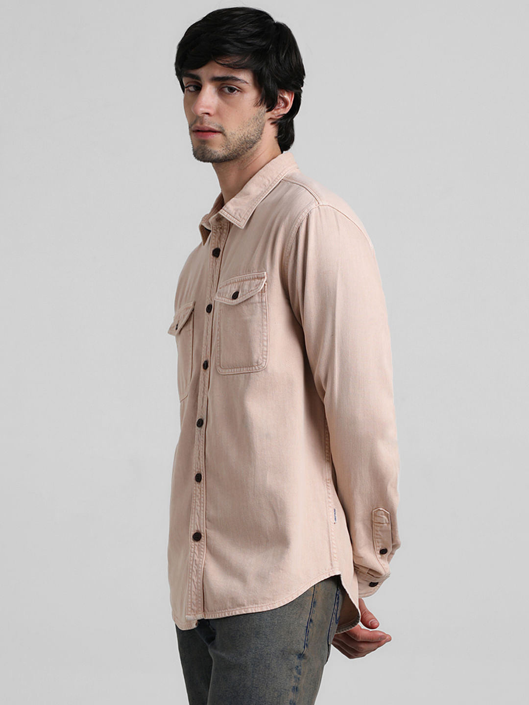 Pink Overdyed Oversized Shirt