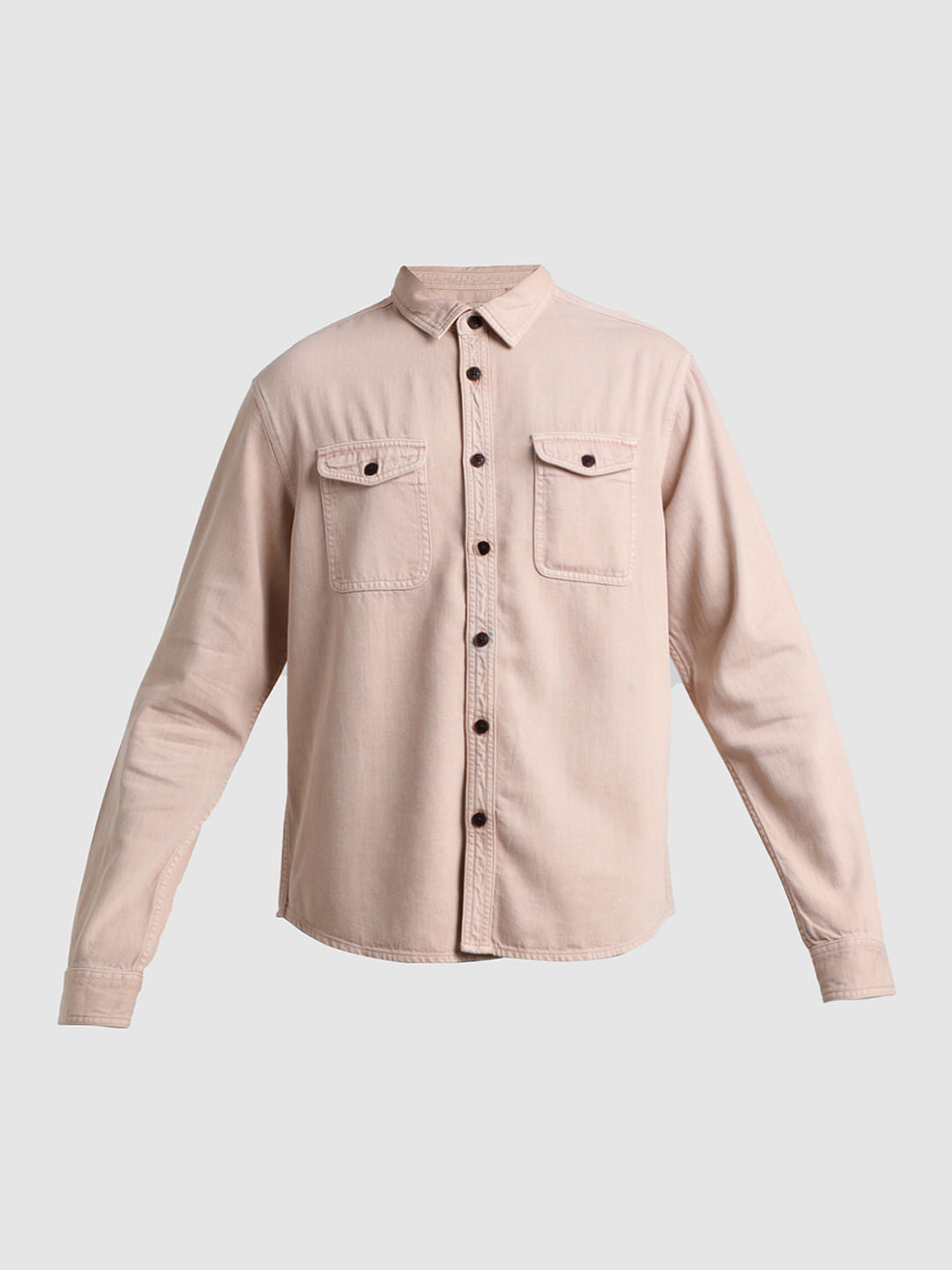 Pink Overdyed Oversized Shirt