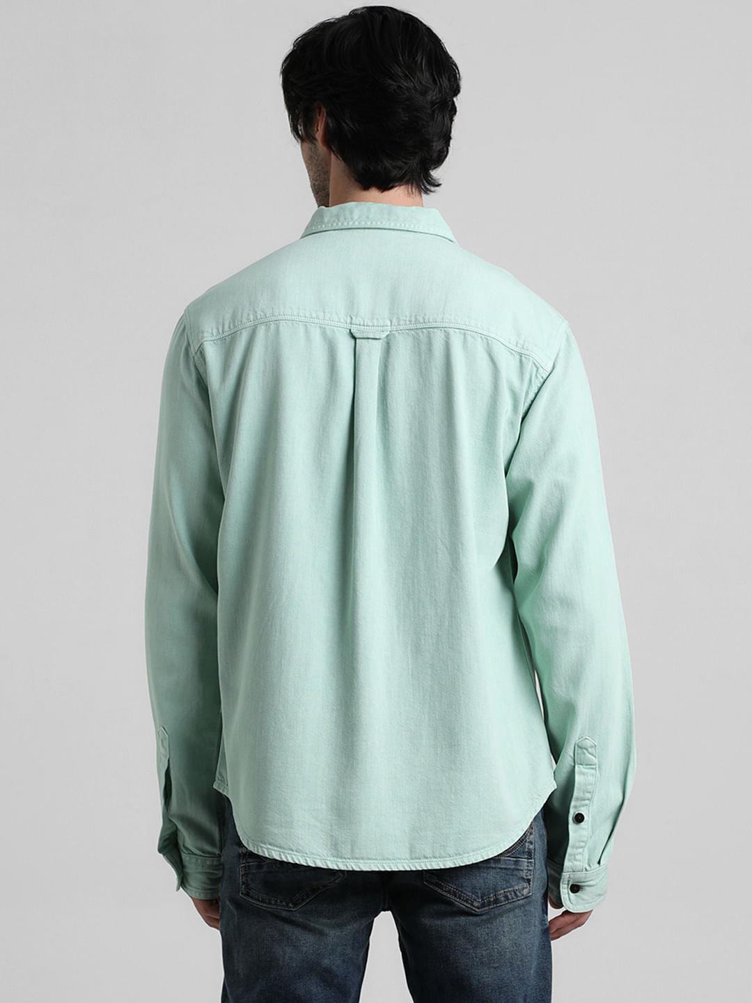 Green Overdyed Oversized Shirt