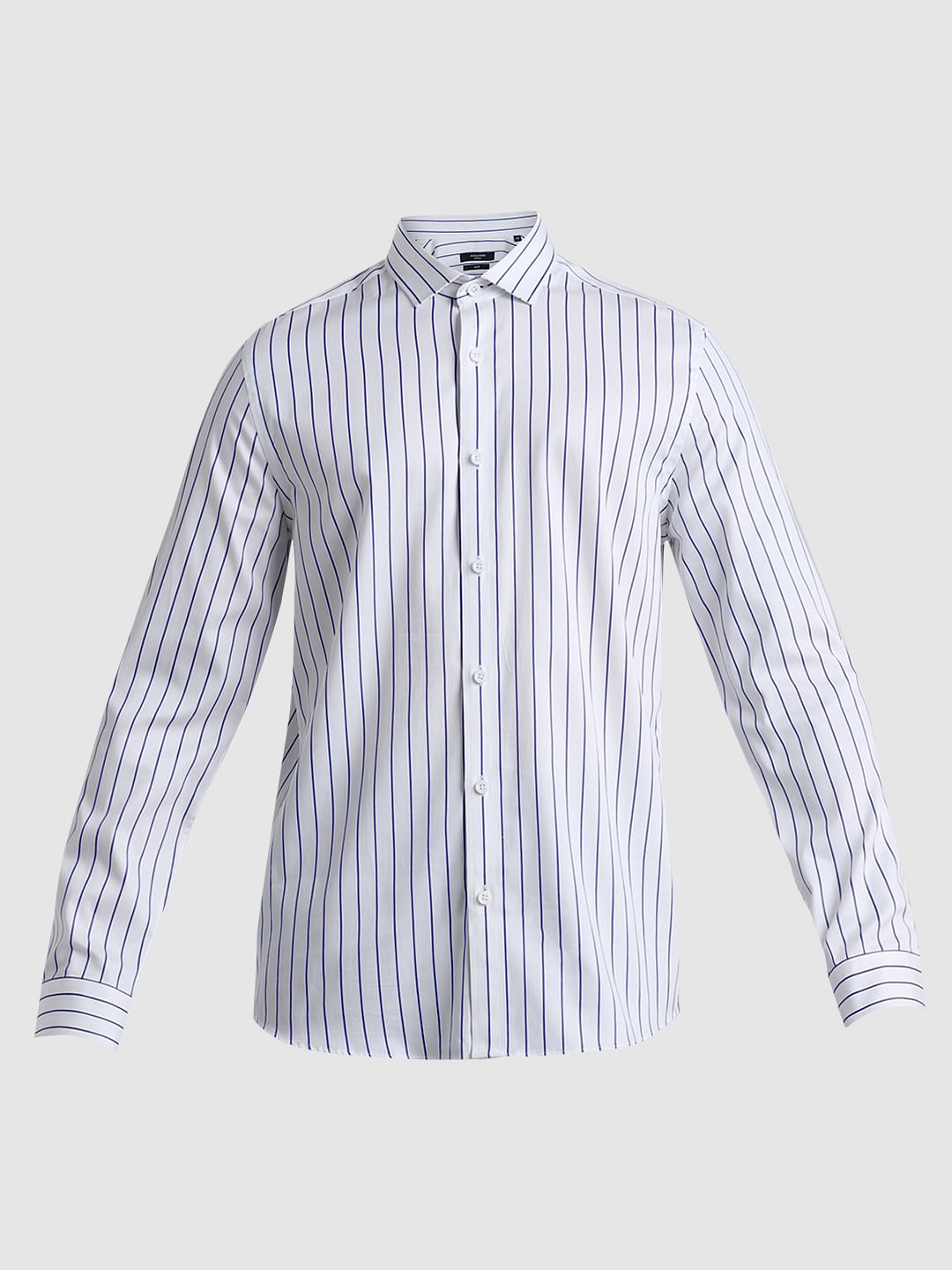 White Striped Formal Shirt