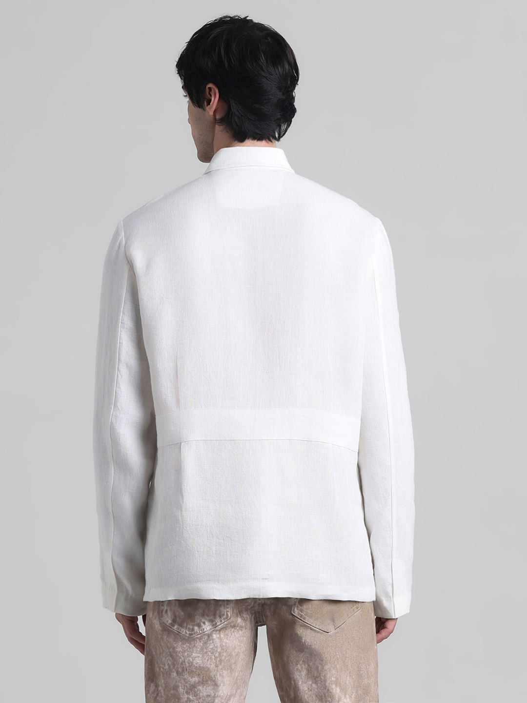 White Linen Oversized Shirt