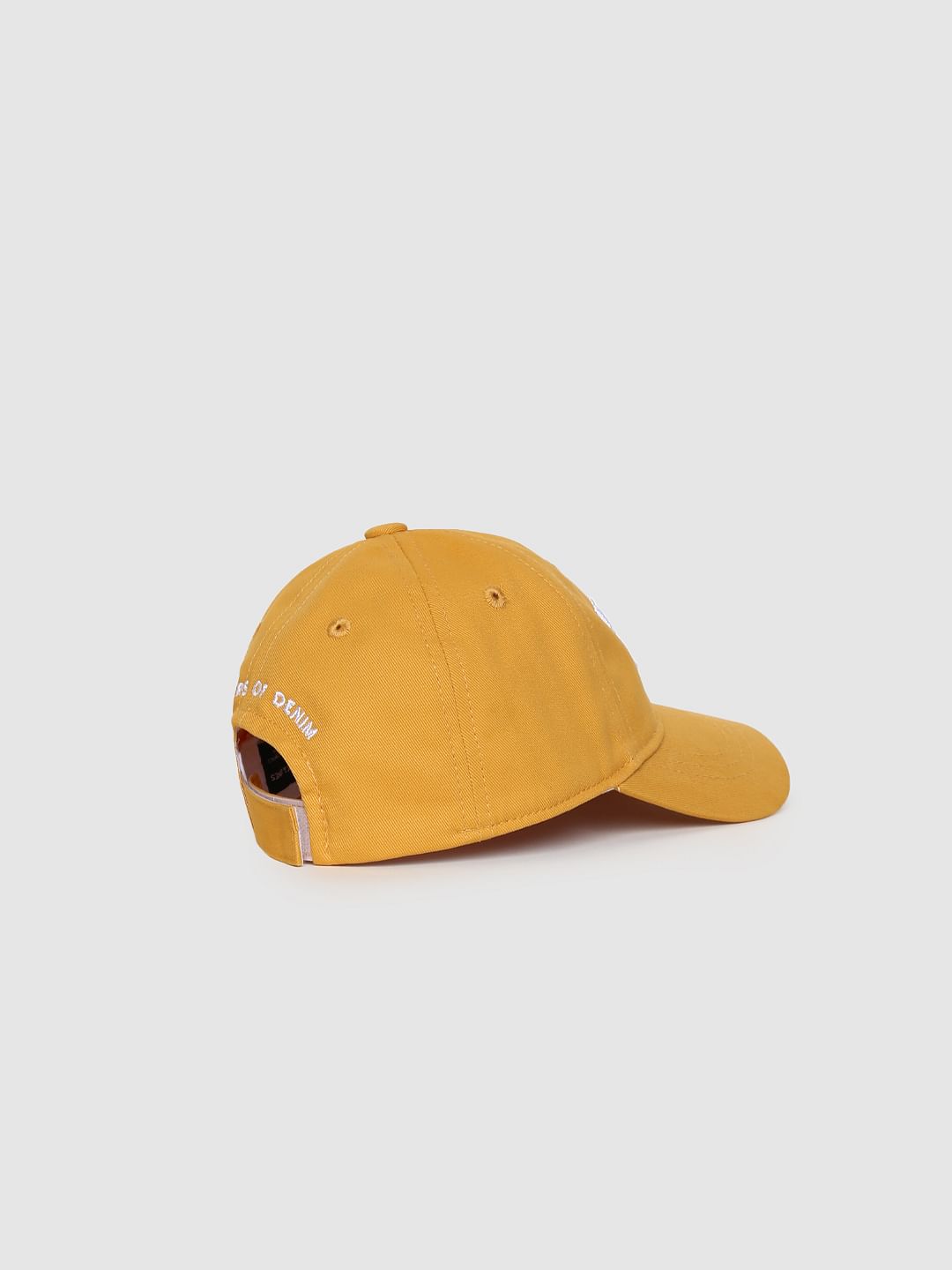 BOYS Yellow Logo Print Baseball Cap