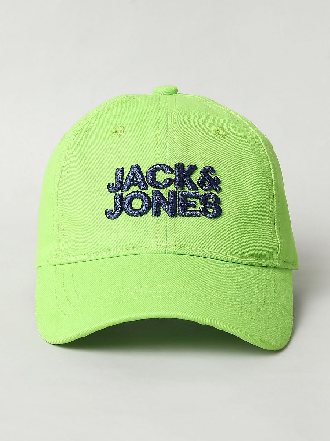 Boys Lime Green Logo Print Baseball Cap - S