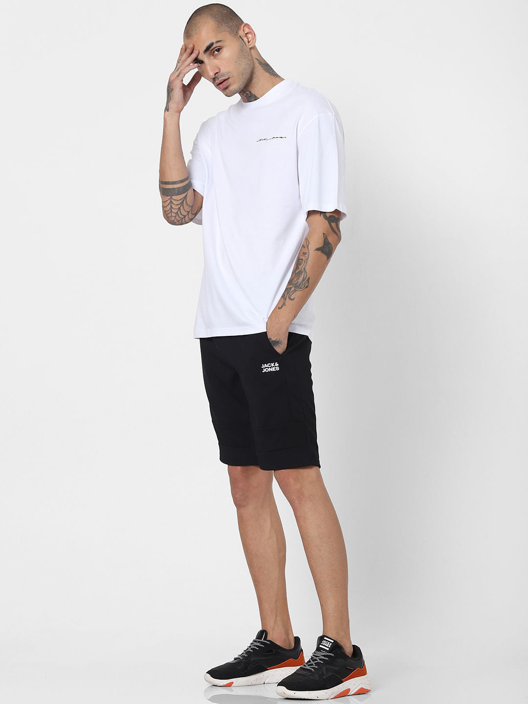 Black Low Rise Sweatshorts - S