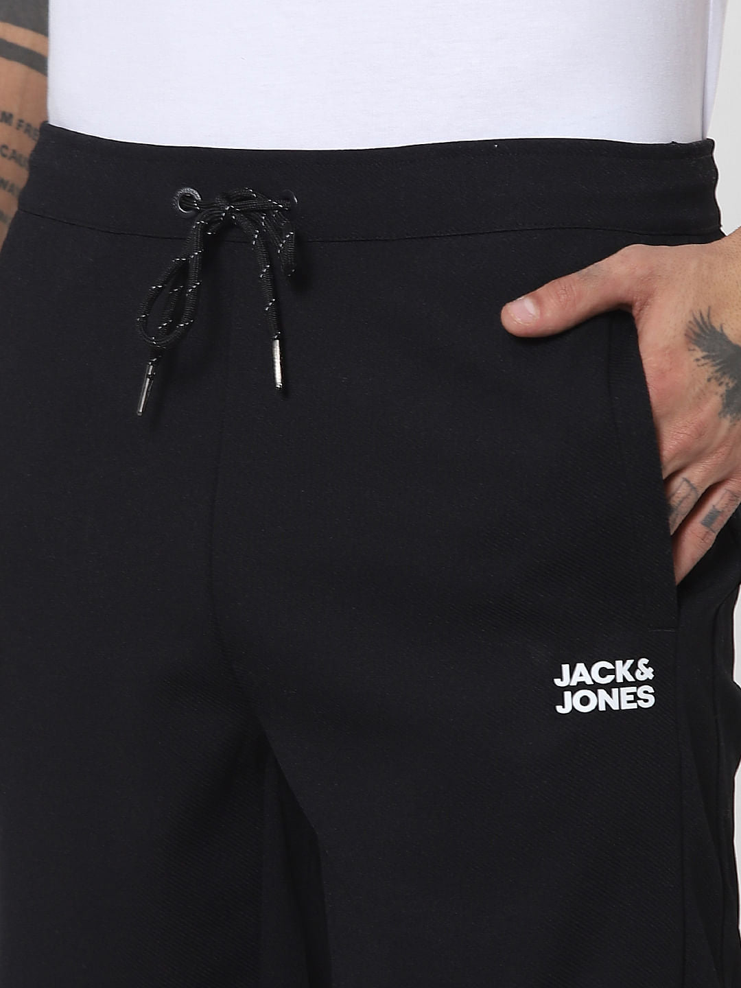 Black Low Rise Sweatshorts