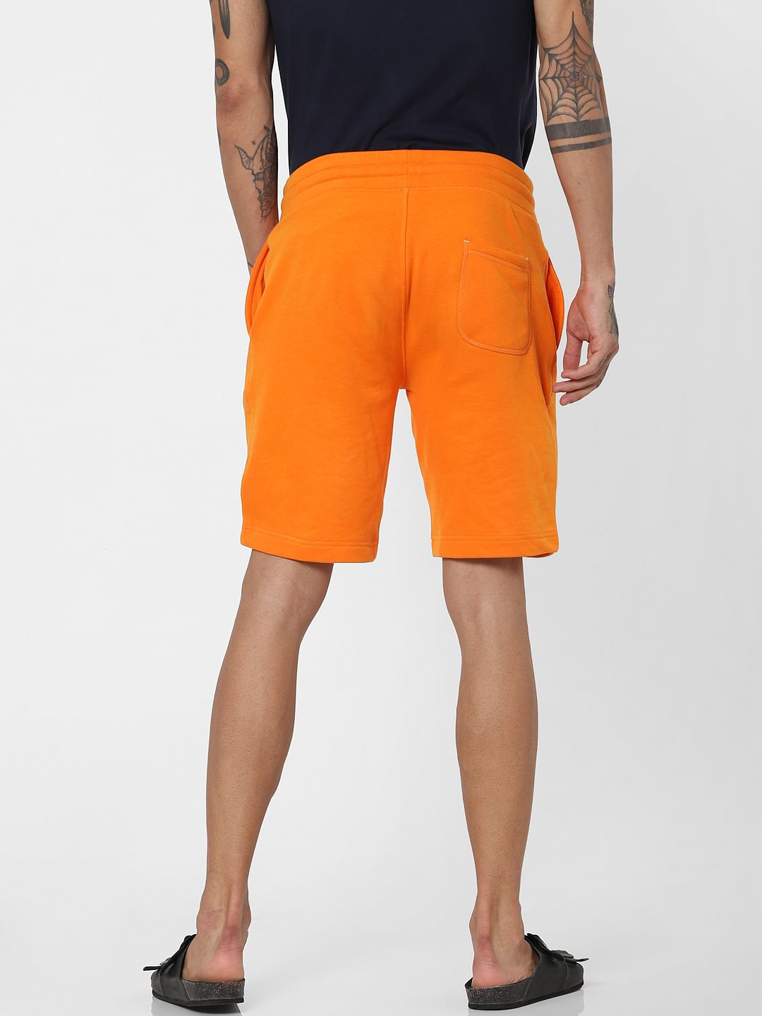 Orange Low Rise Sweatshorts