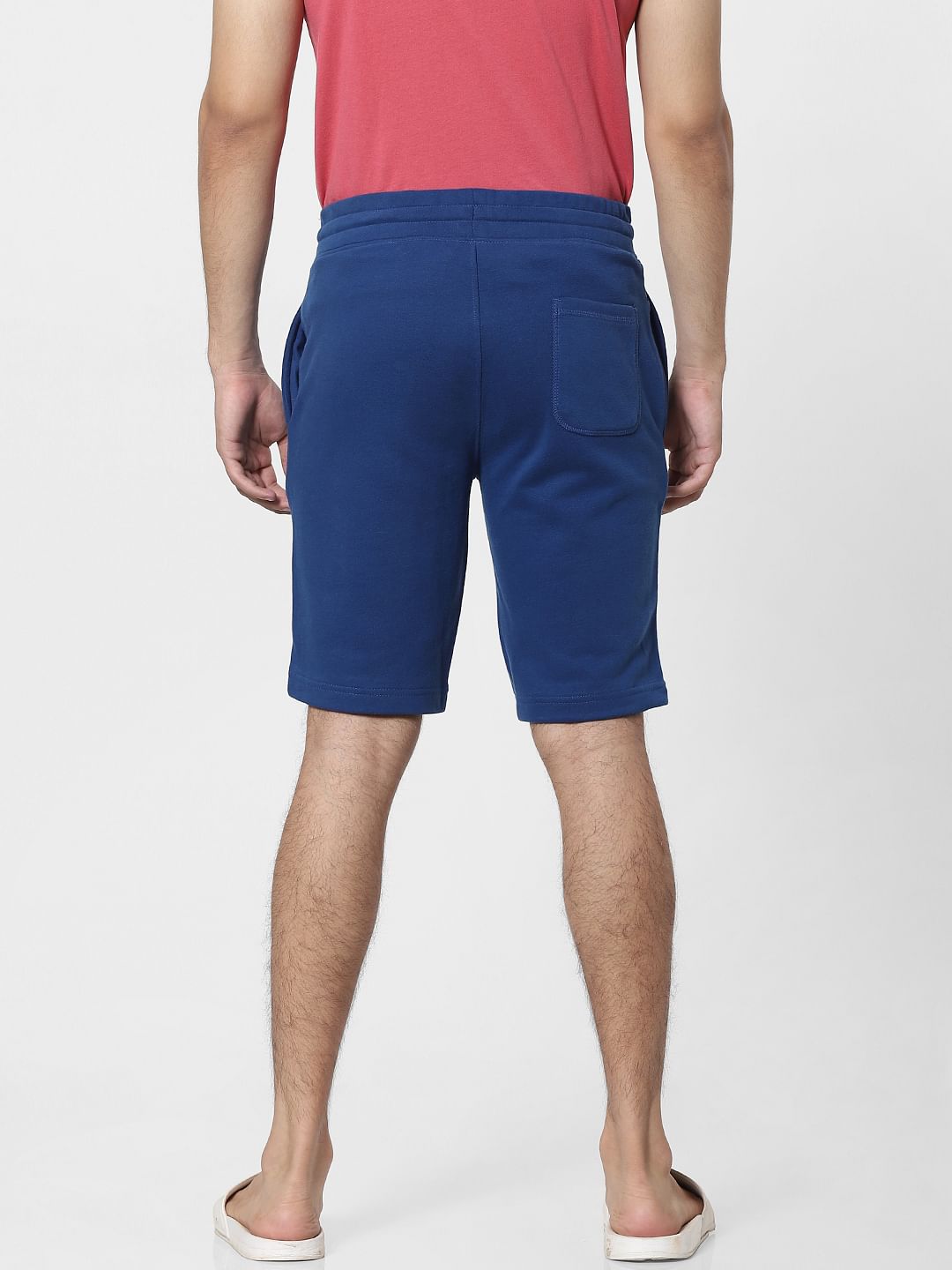 Blue Low Rise Sweatshorts