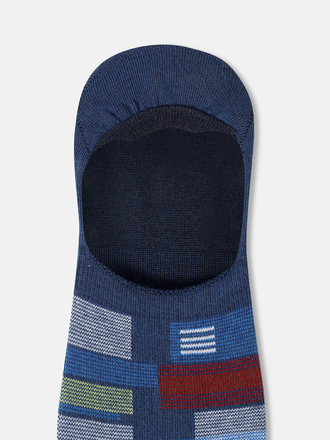 Pack of 3 Check Print No-Show Socks