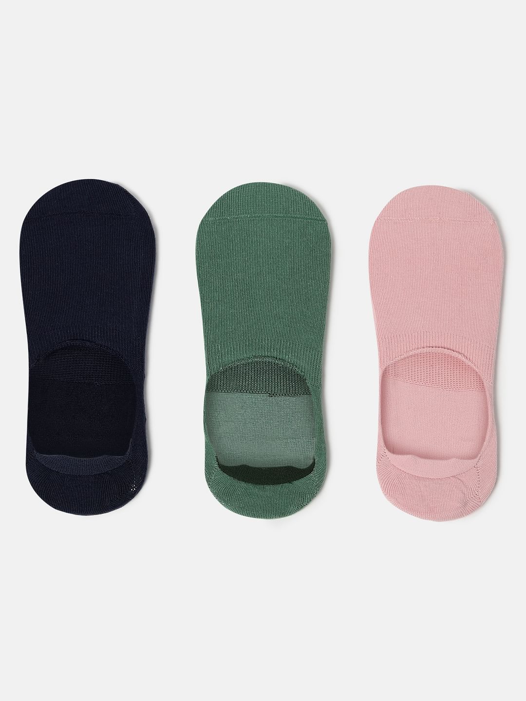 Pack of 3 Pastel No-Show Socks