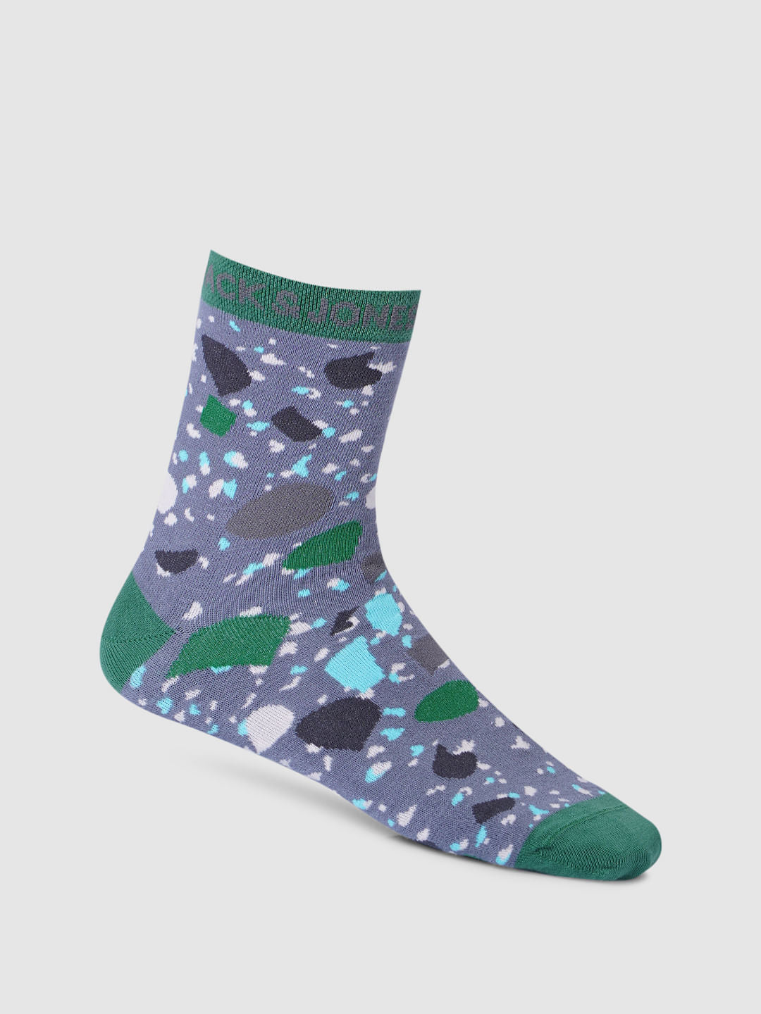 Pack Of 3 Printed Mid Length Socks