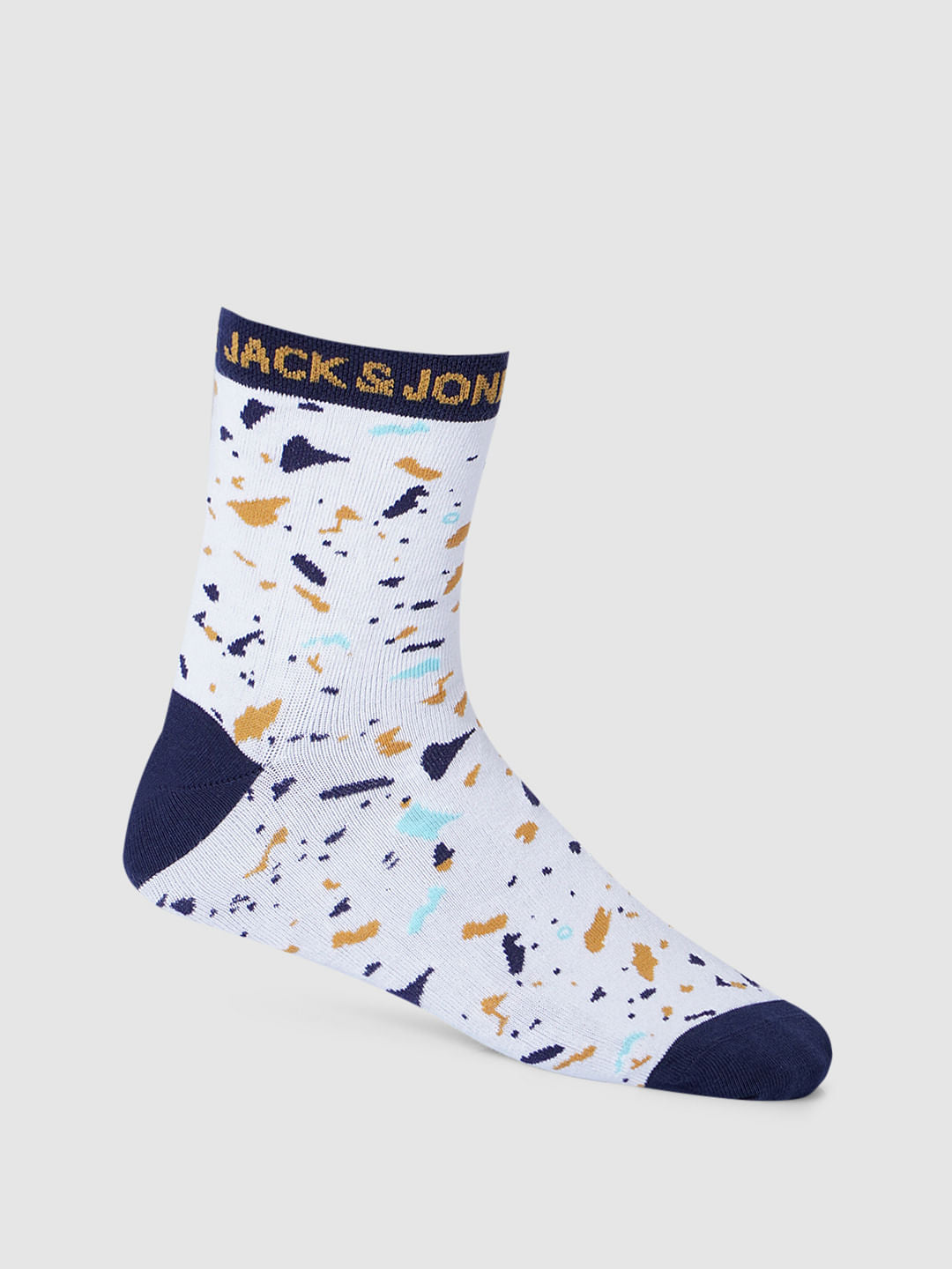 Pack Of 3 Printed Mid Length Socks