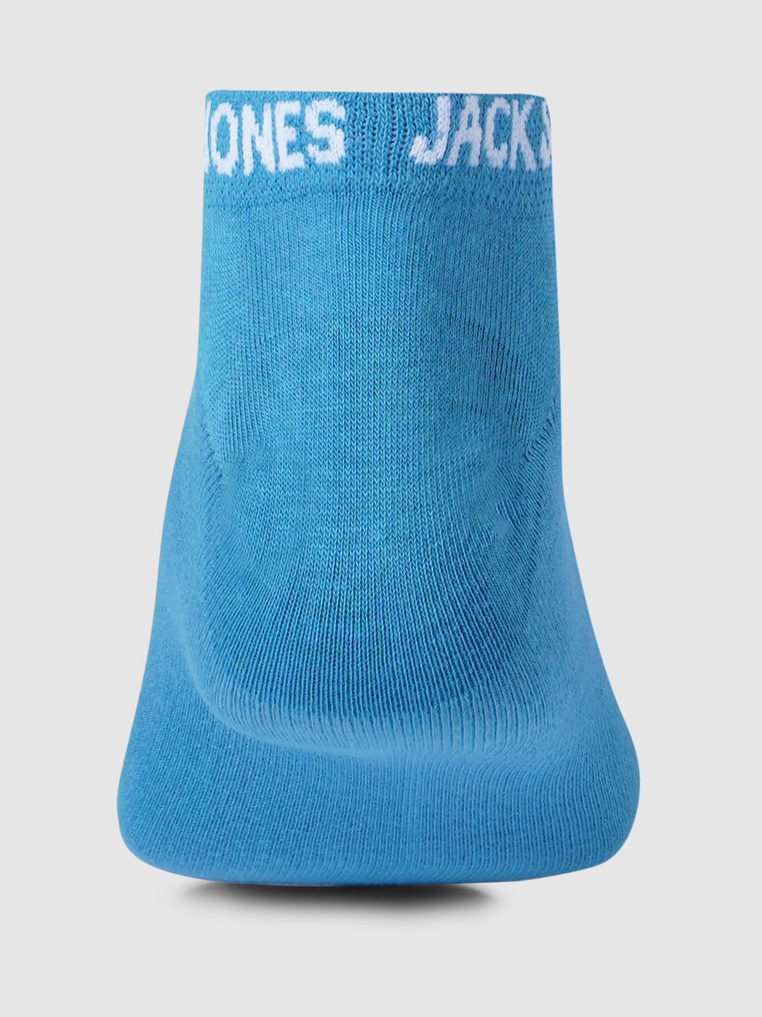 Blue Logo Print Ankle Length Socks