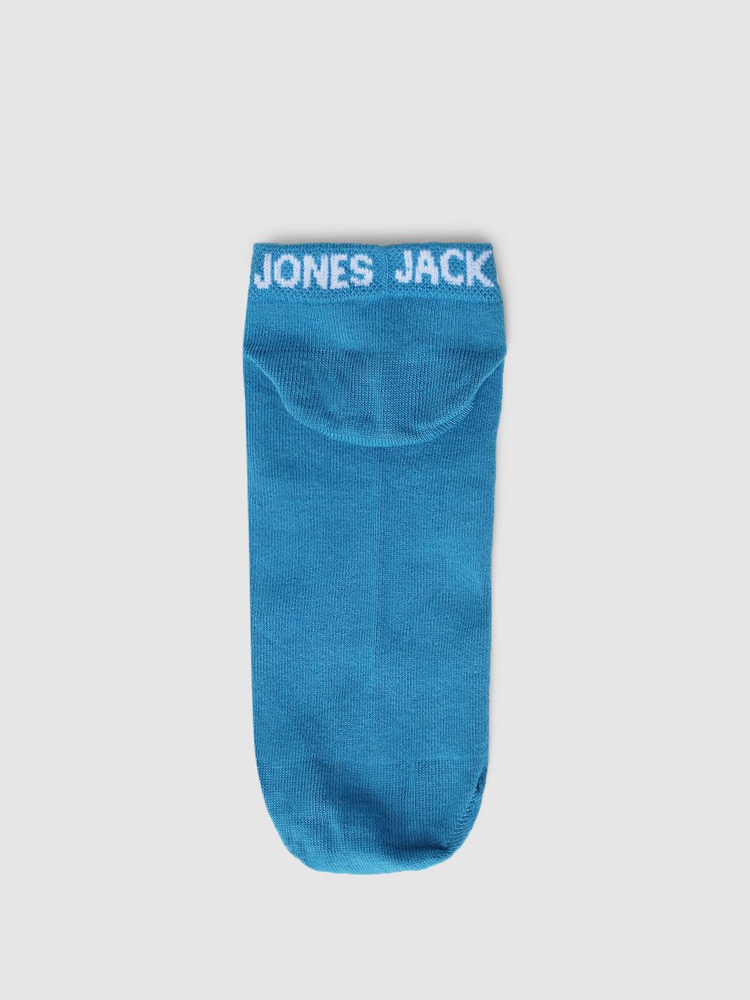 Blue Logo Print Ankle Length Socks