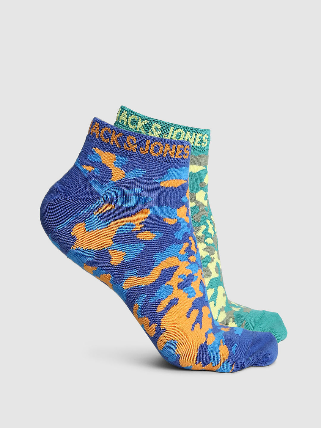 Pack of 2 Camo Print Ankle Length Socks