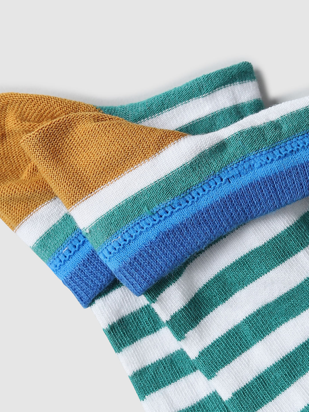 Pack of 2 Striped Ankle Length Socks