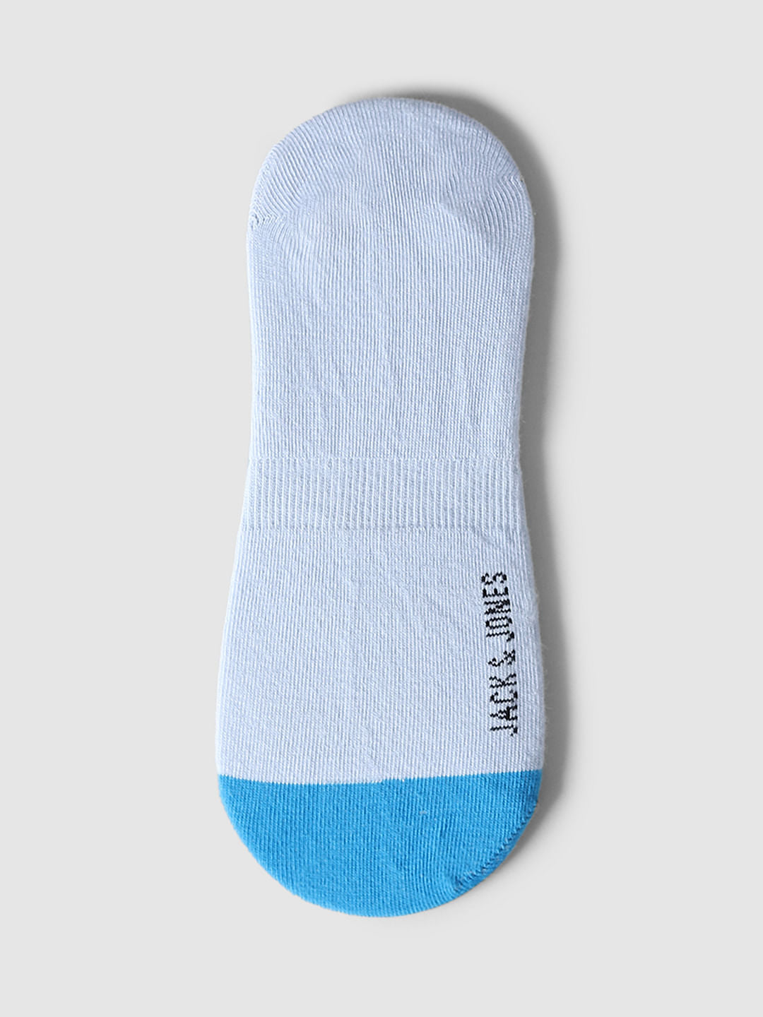 Pack Of 2 No Show Socks - White & Blue