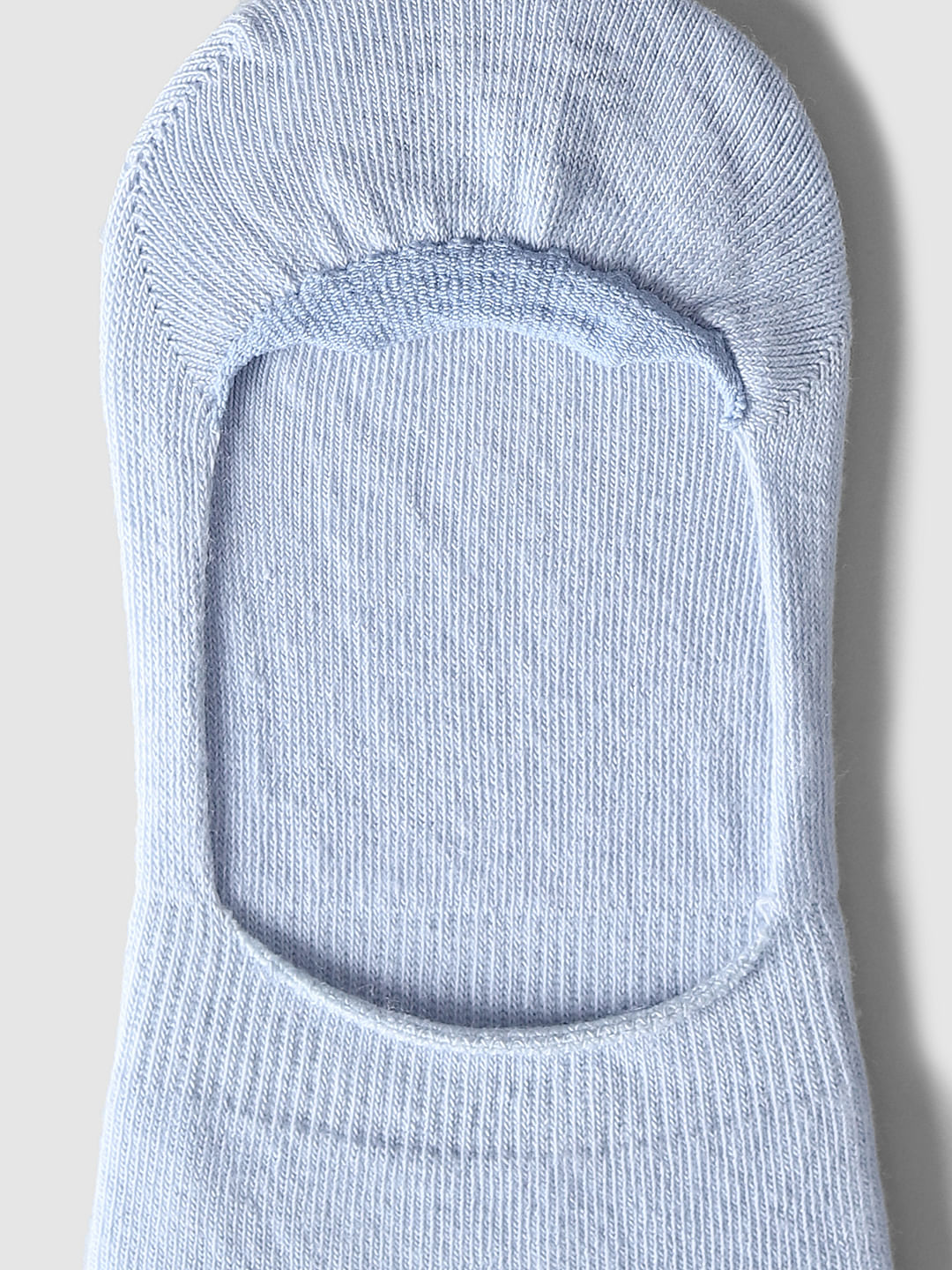 Pack Of 2 No Show Socks - White & Blue