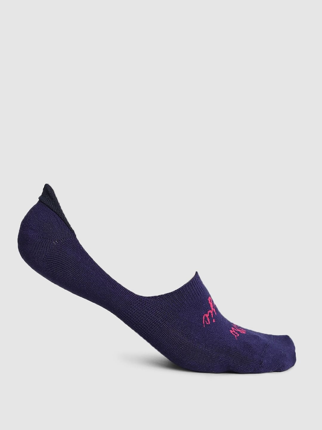 Pack Of 2 Printed No Show Socks