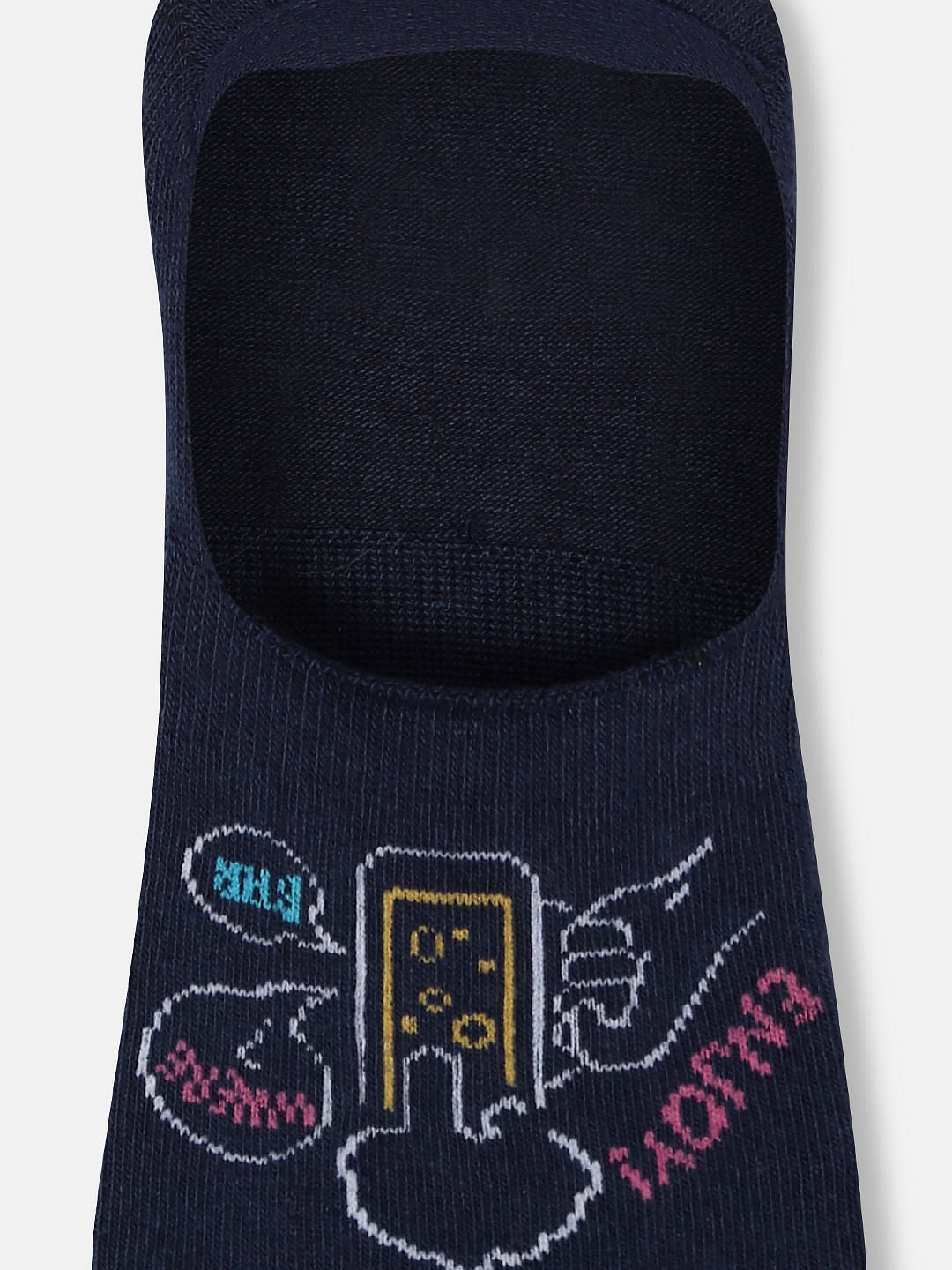 Pack Of 2 No Show Socks - Green & Blue