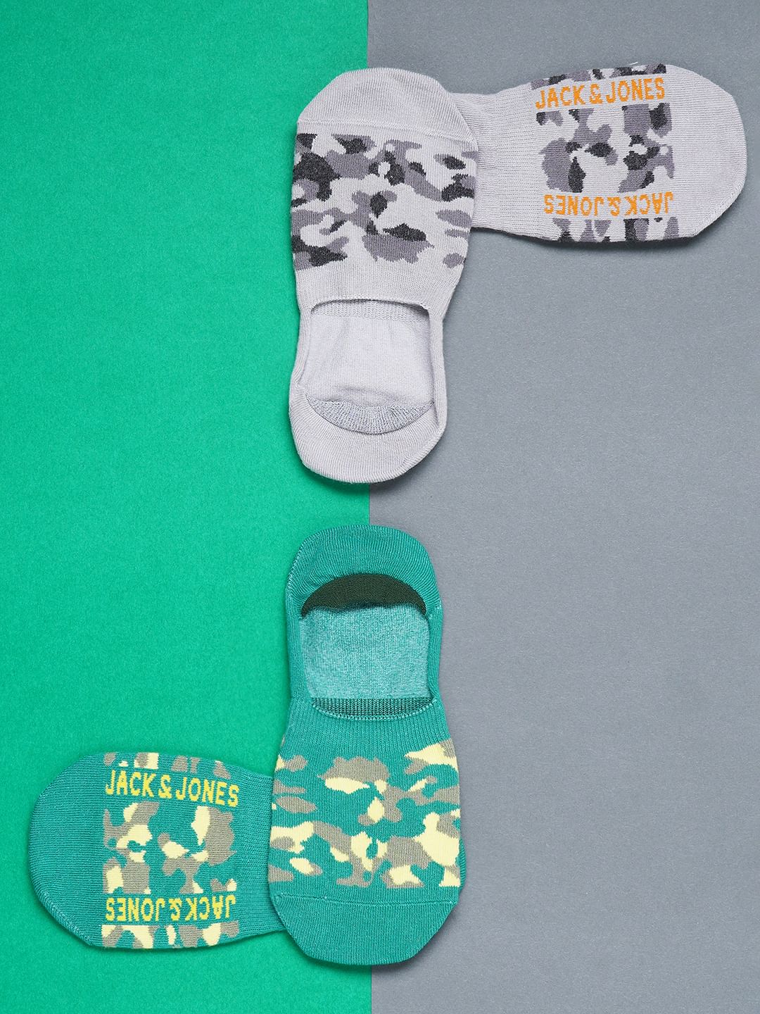 Pack of 2 Camo Print No Show Socks - ONE