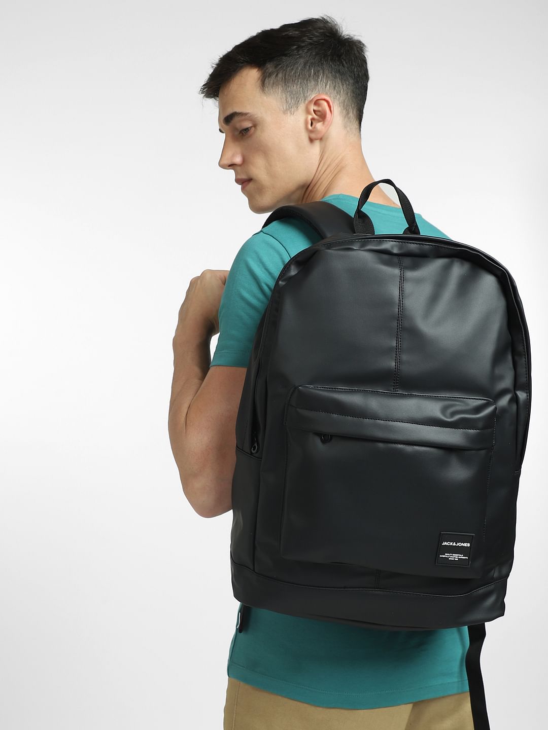 Black PU Backpack - ONE