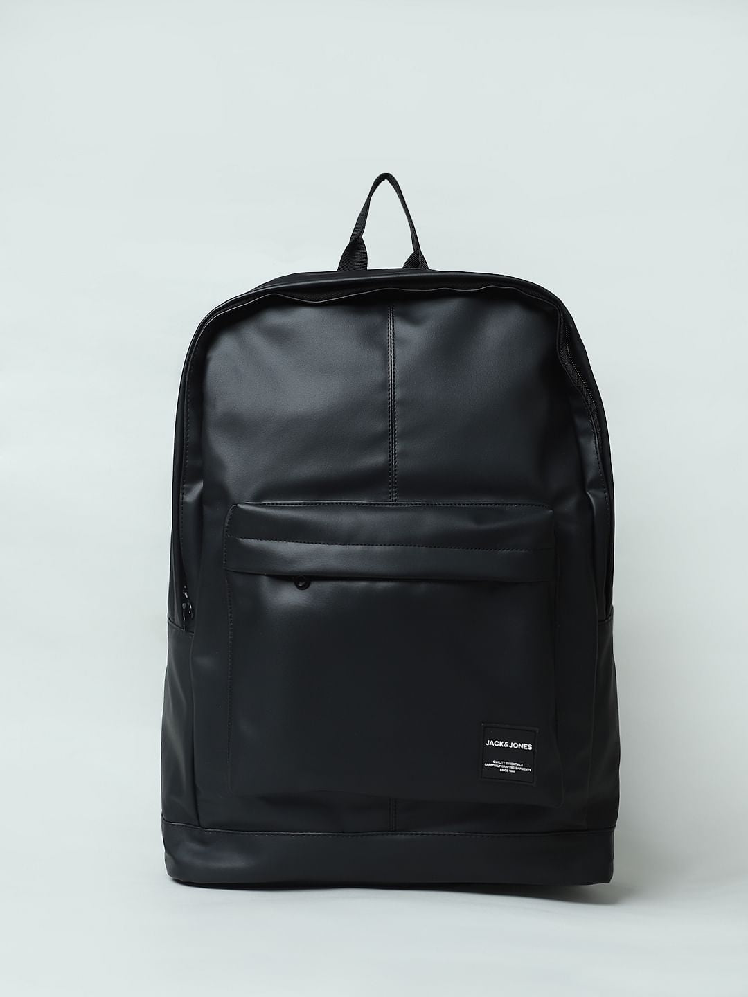 Black PU Backpack