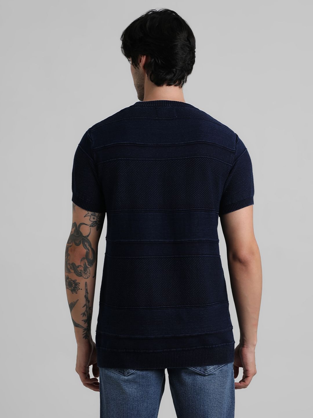 Blue Indigo Dyed T-shirt