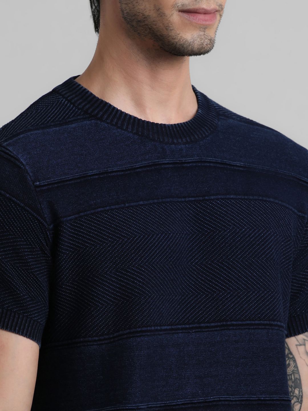 Blue Indigo Dyed T-shirt