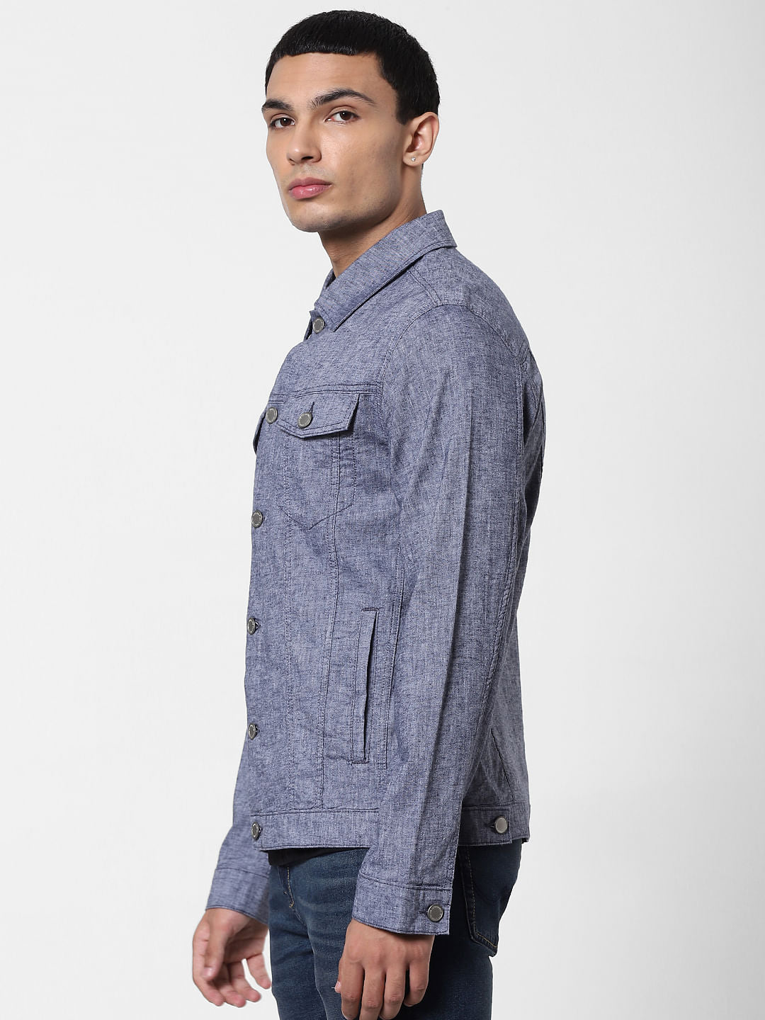 Blue Linen Jacket
