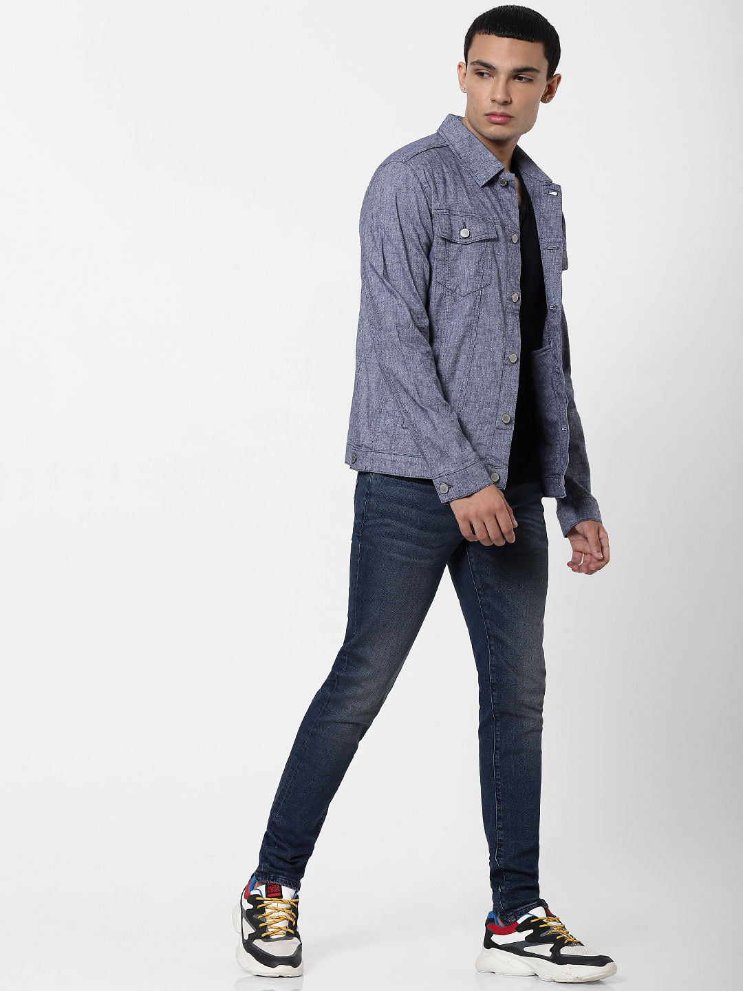 Blue Linen Jacket