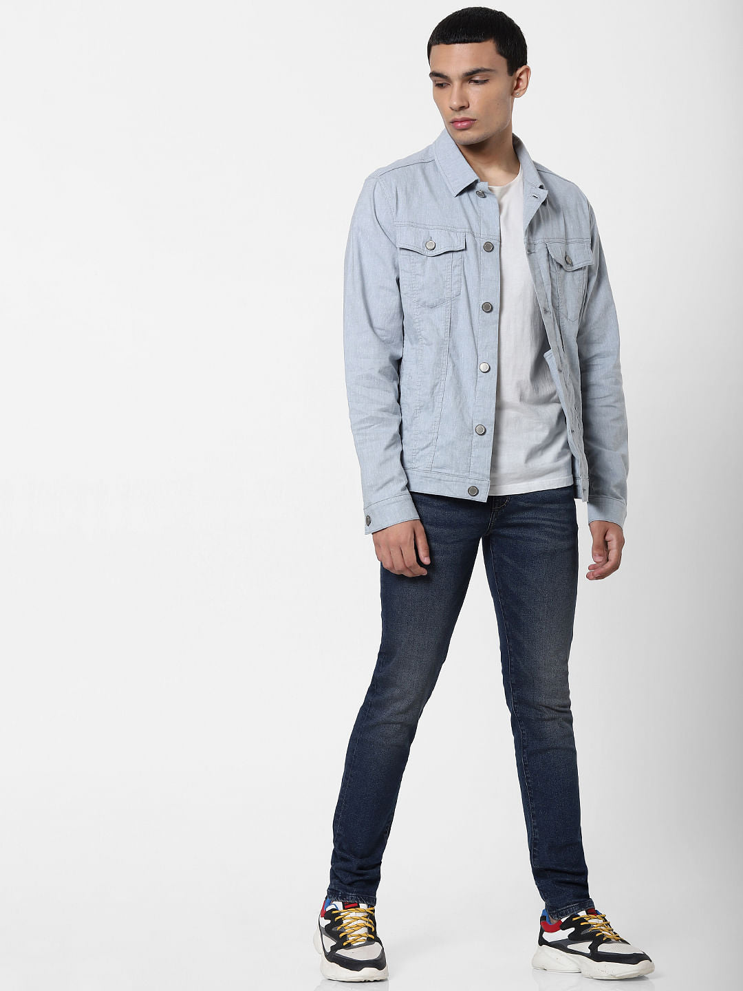 Light Blue Linen Jacket