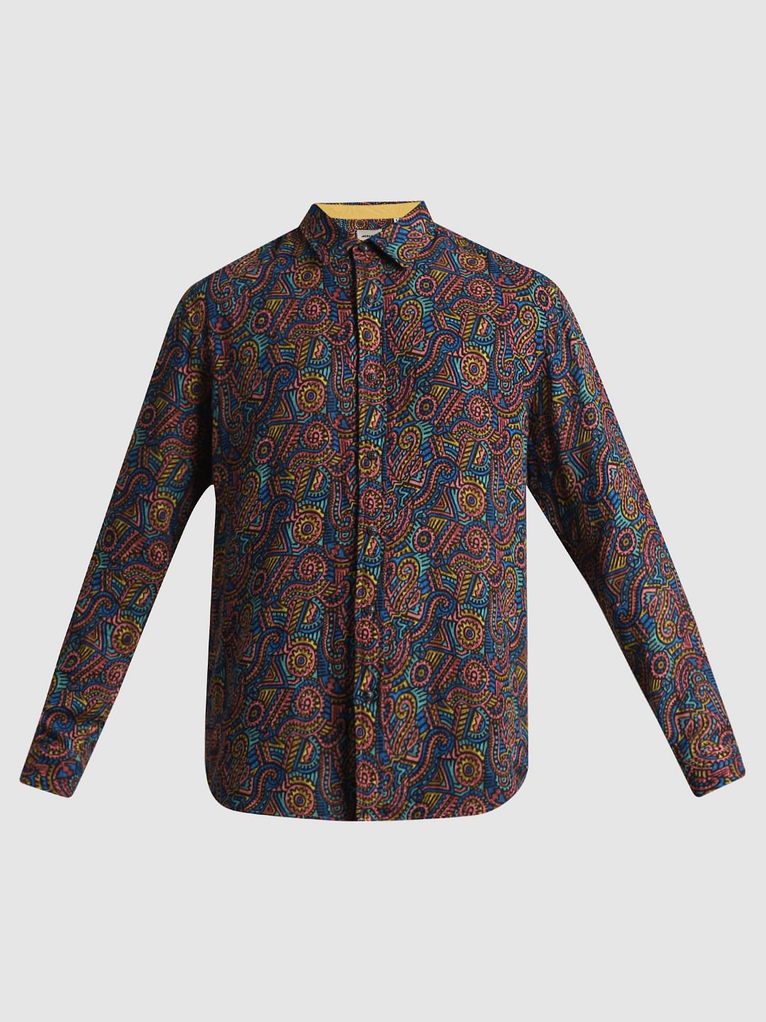 Multi-Coloured Printed Full Sleeves Shirt