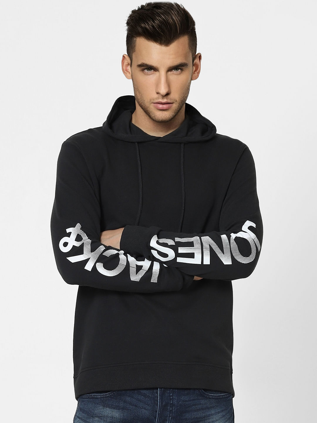 Black Hooded Sweatshirt