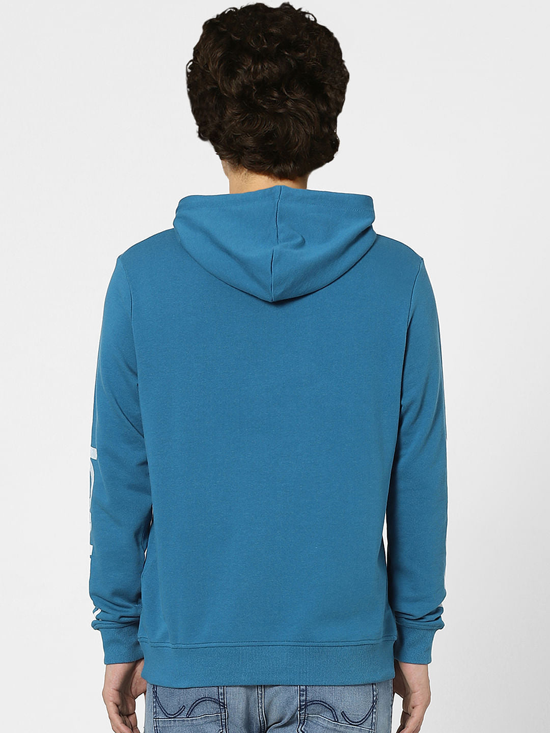 Blue Hooded Sweatshirt