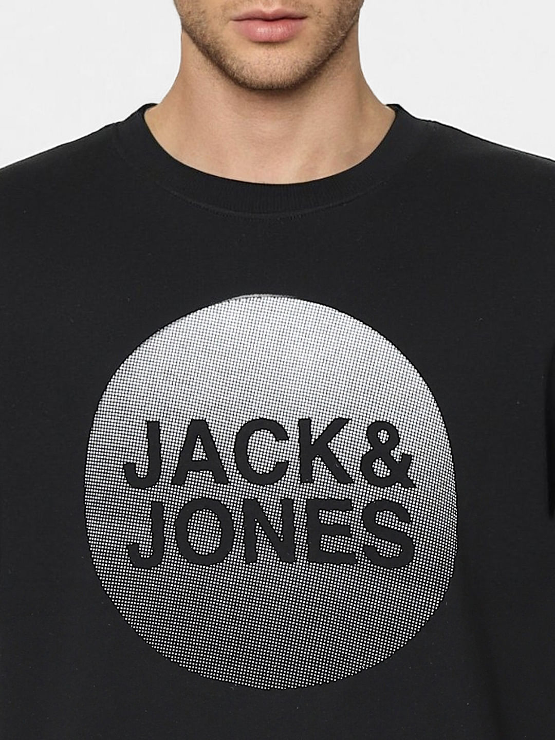 Black Graphic Print Sweatshirt