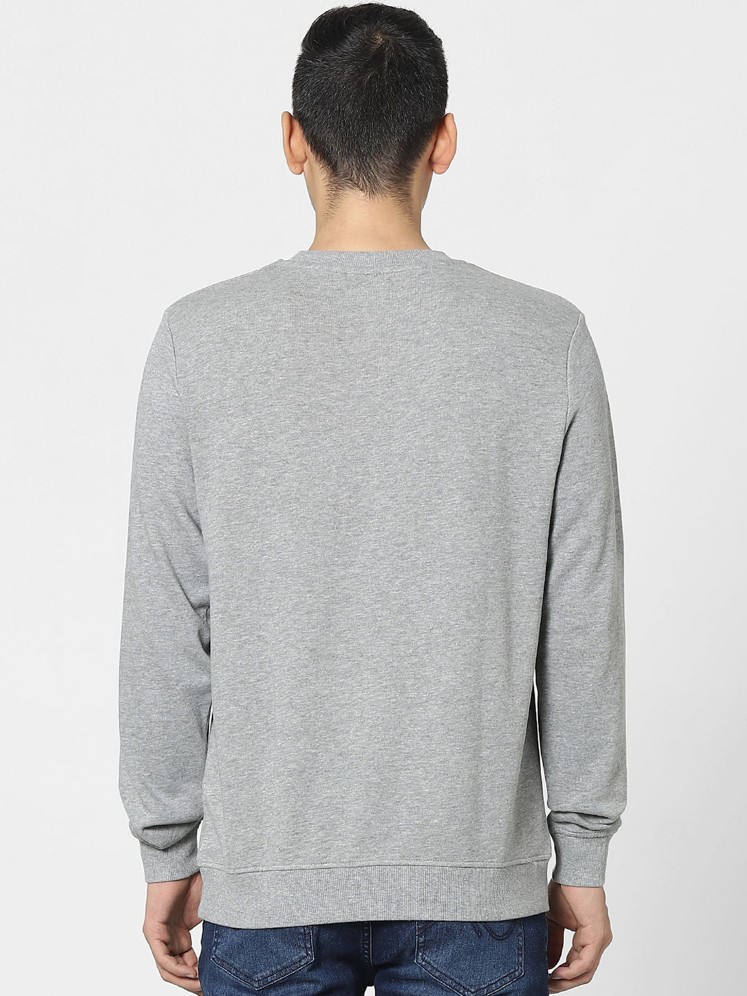 Grey Graphic Print Sweatshirt