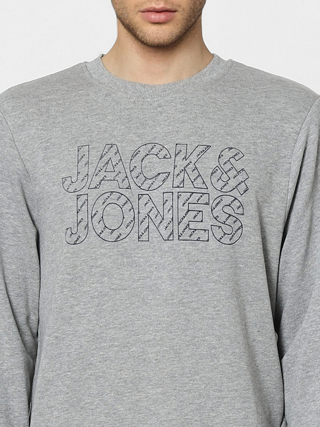 Grey Graphic Print Sweatshirt