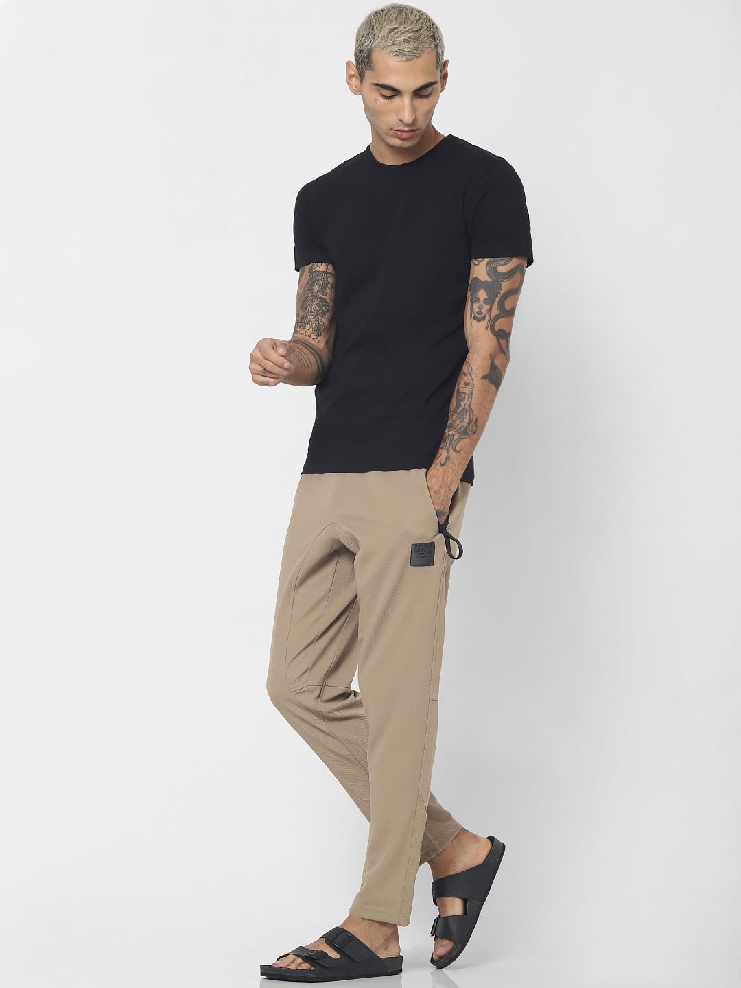 Black Crew Neck T-shirt - S