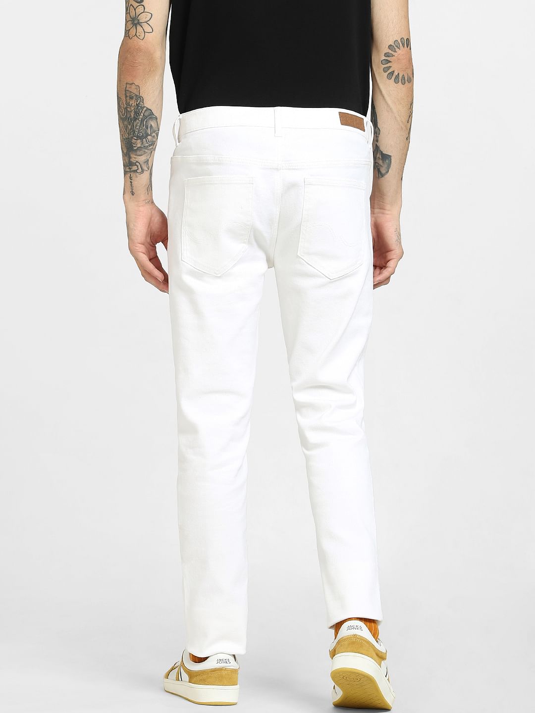 White Low Rise Ben Skinny Jeans