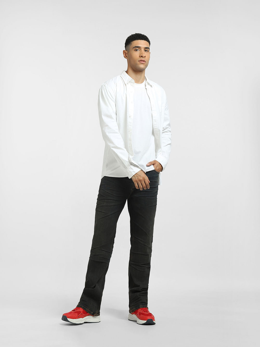 Dark Blue High Rise Bootcut Jeans - 28/30