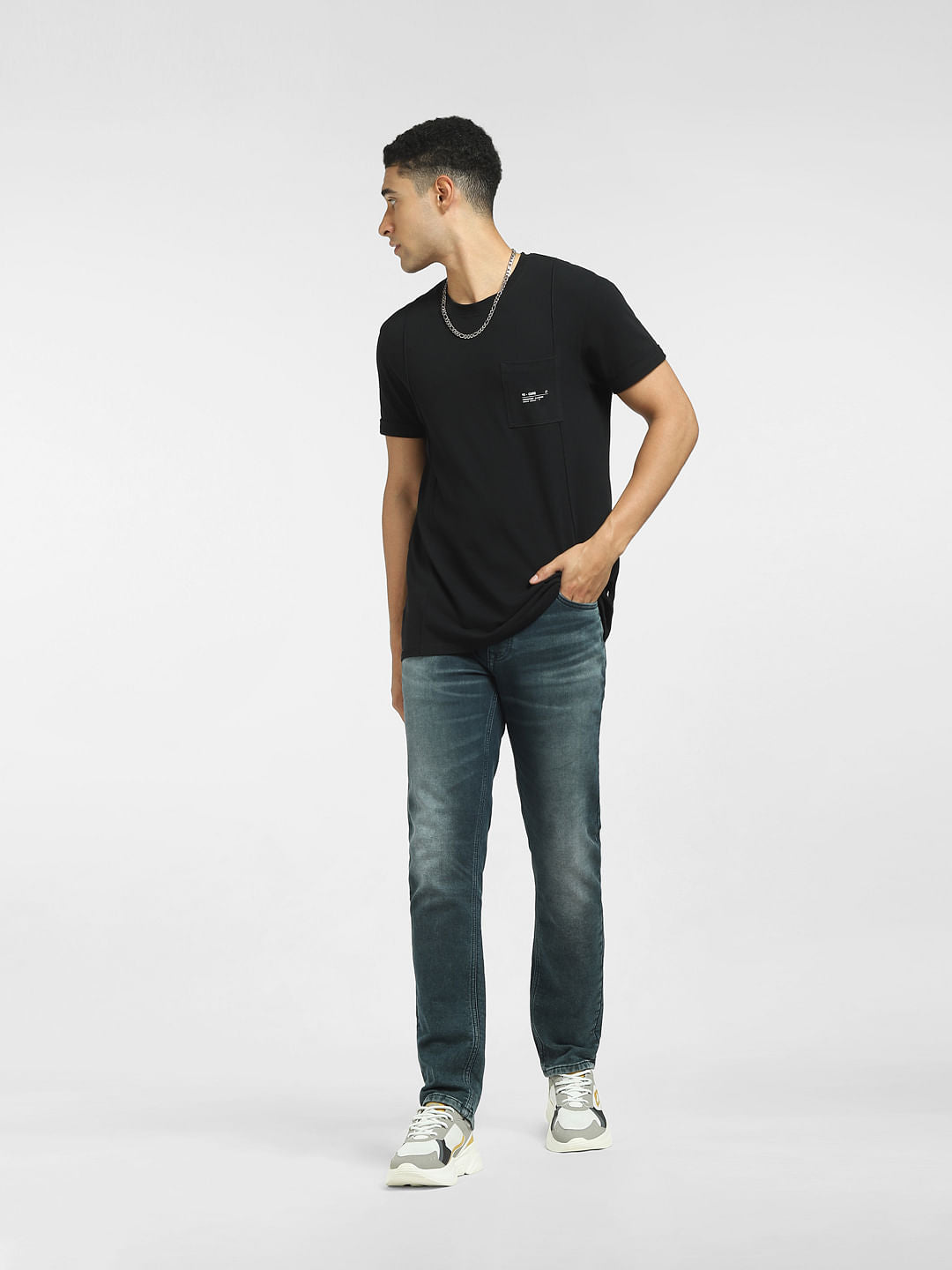 Dark Blue Low Rise Ben Skinny Jeans