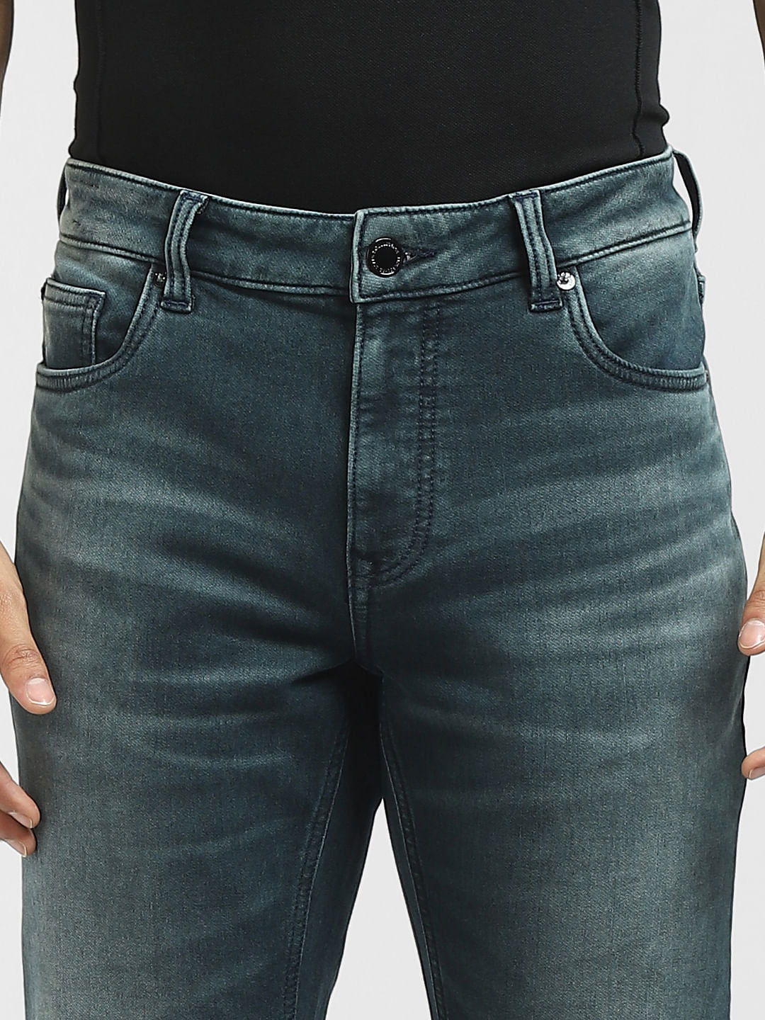 Dark Blue Low Rise Ben Skinny Jeans