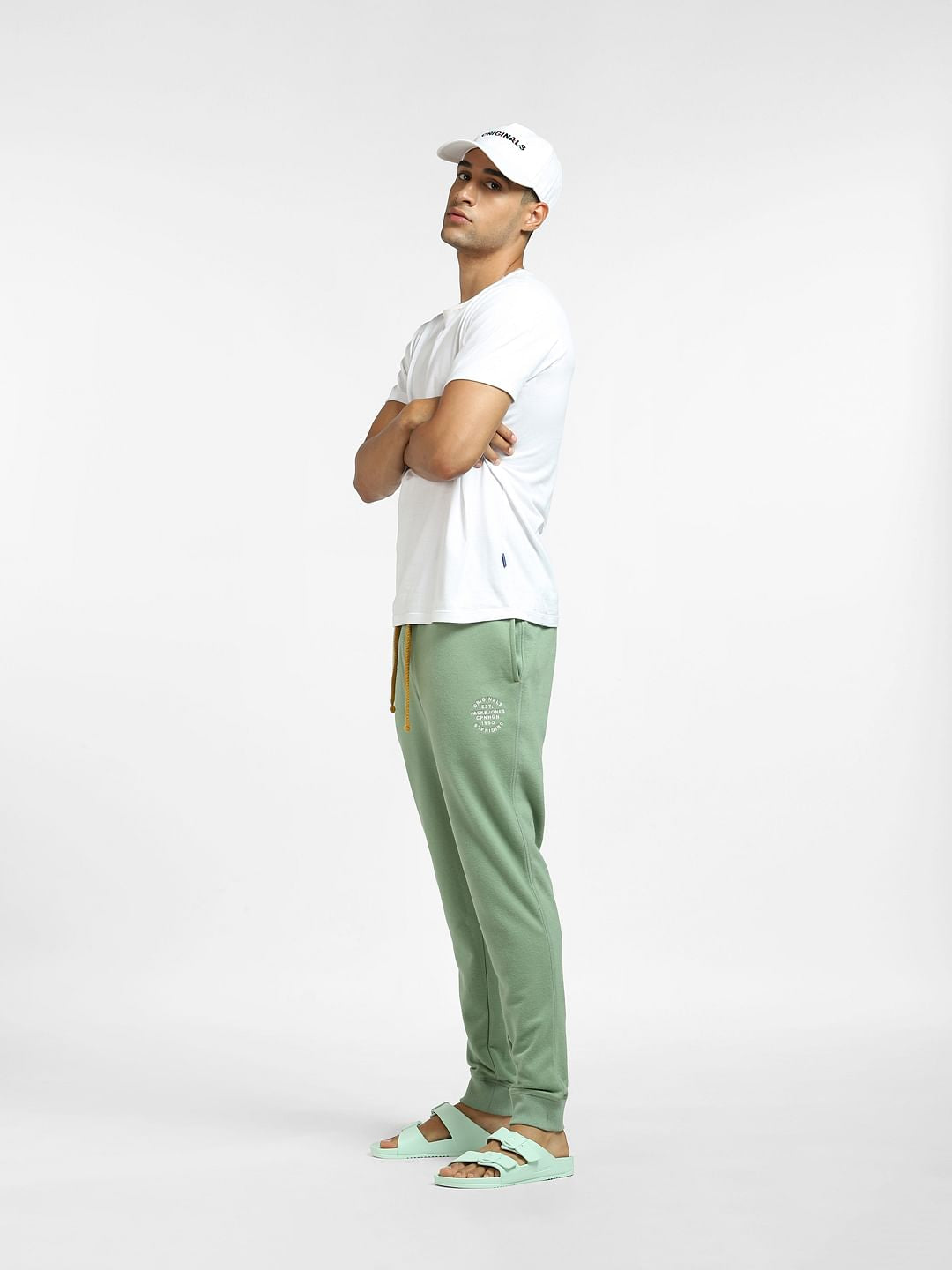 Light Green Mid Rise Sweatpants