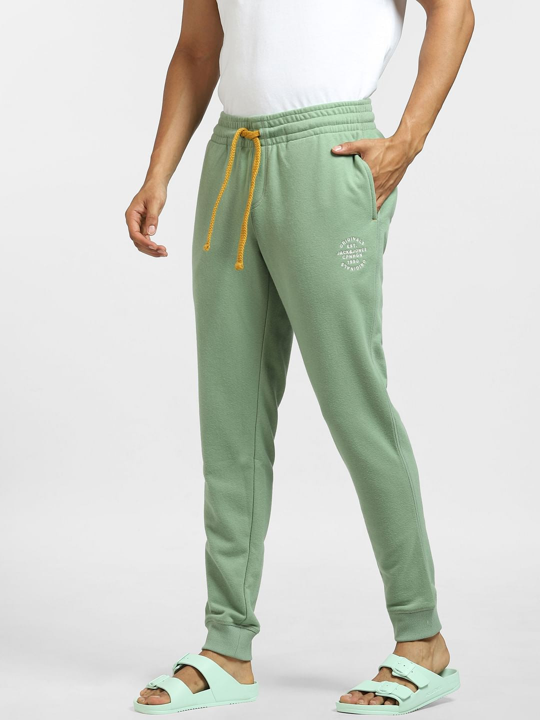 Light Green Mid Rise Sweatpants