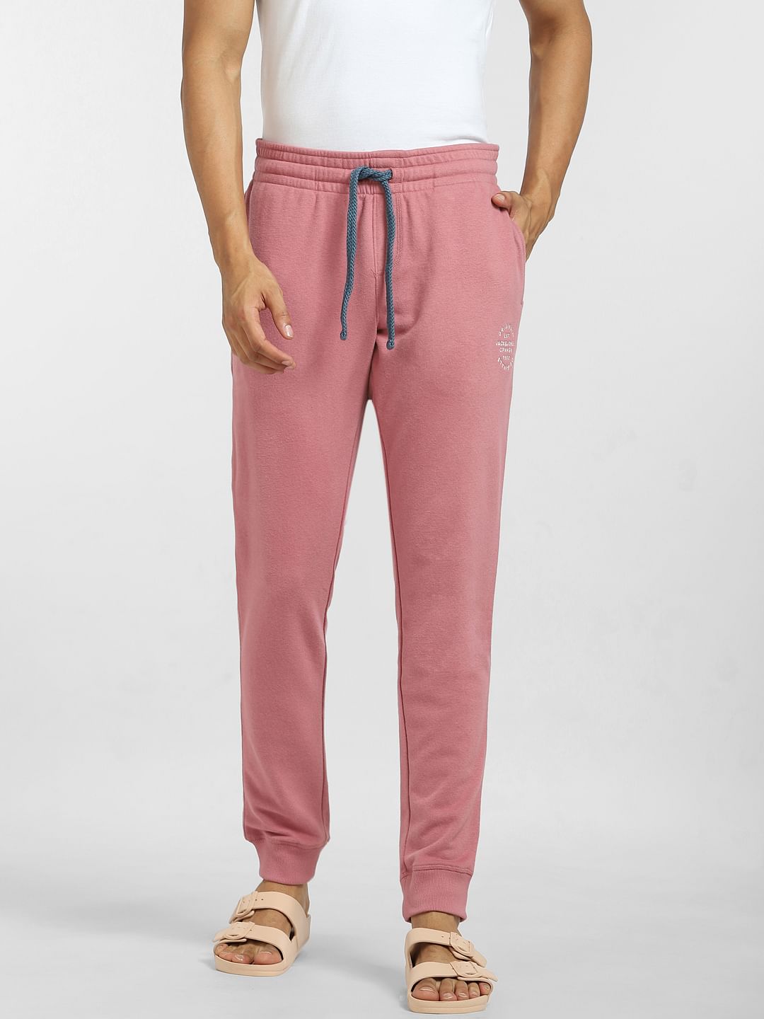 Pink Mid Rise Sweatpants
